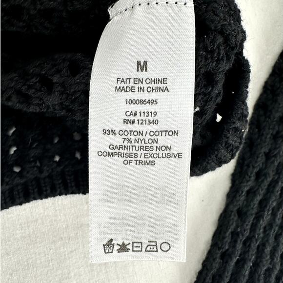 Square Neck Open Knit Sweater - Picture 3 of 4